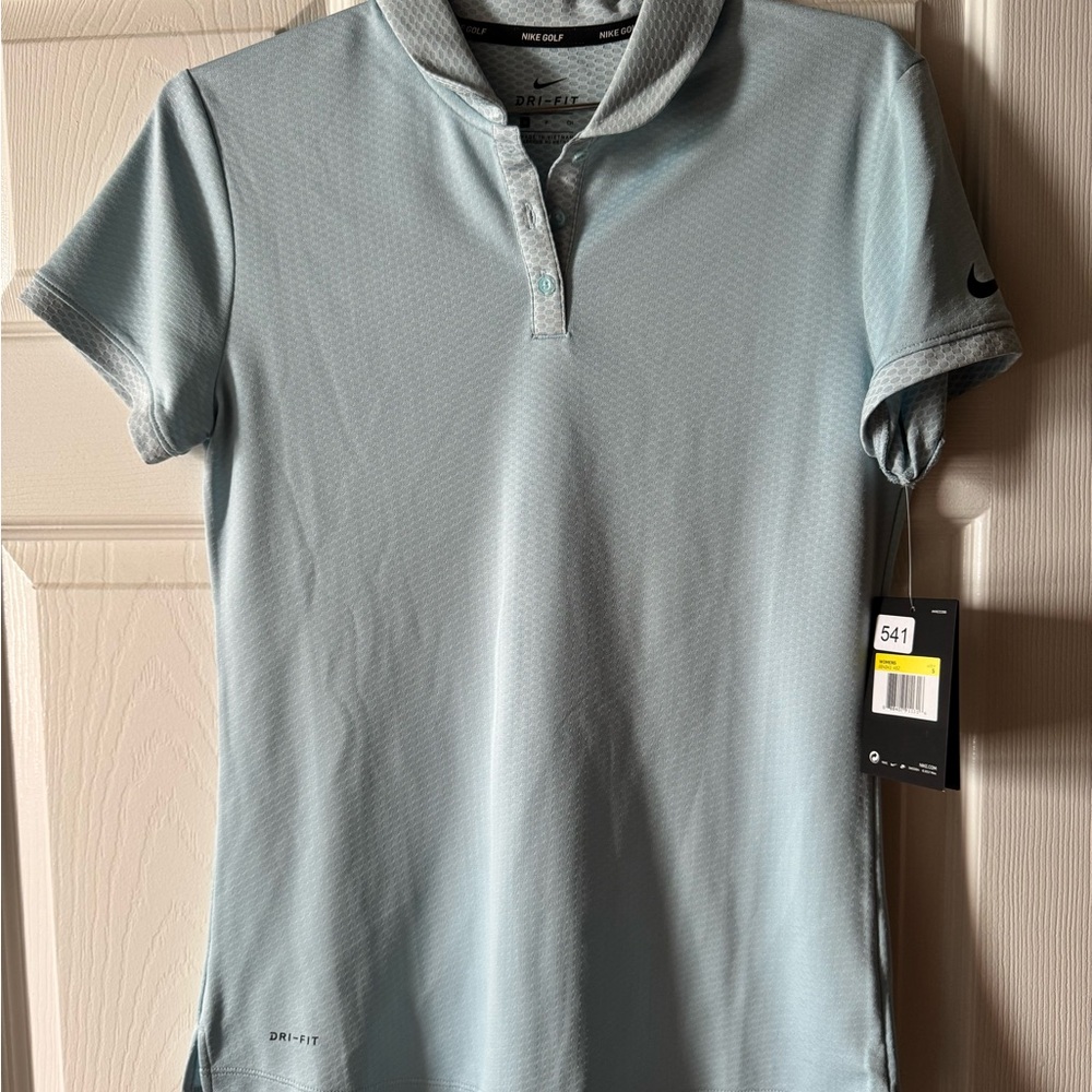 Nike/Light Blue Polo Style Shirt Sz S